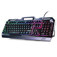 V2G5 trois pièces USB filaire RGB rétro-éclairé Plug Play accessoires d'ordinateur de jeu mécanique sensation métal clavier souris casque pour