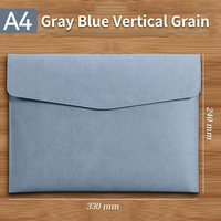 Carpeta de Documentos A4 Minimalista de Cuero al por Mayor, Bolsa Impermeable con Cierre a Presión, Impresión de Logotipo, Almacenamiento para Oficina y Negocios, Bolsa para Portátil