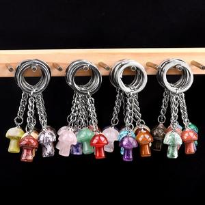 Haute Qualité Porte-clés Cristal Usine Ventes Directes Mini Champignon <span class=keywords><strong>Parapluie</strong></span> Forme Cristal Pendentif Porte-clés - Product Image 1