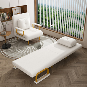 Folding Sofa <b>Bed</b> Set 3-in-1 Convertible Chair 5-Position Adjustable Backrest Pillow <b>Space</b>-<b>Saving</b> Sleeper Modern Living Room - Product Image 1