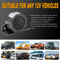 12V-48V 12V-80V 105dB sirène de secours bip sonore avertissement sonore alarme arrière klaxon de camion de voiture pour rappel d'inversion de véhicule