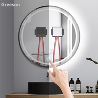 GREESON Interrupteur tactile intelligent LED de petite taille 12V 24V 3A 36W, personnalisation de la fonction, miroir de salle de bain, interrupteur tactile