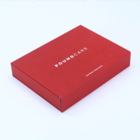 Biodégradable Fantaisie Imprimé Conception Cosmétique De Luxe Flip couverture Parfum Personnalisé Rouge À Lèvres Beauté boîtes en papier rouge