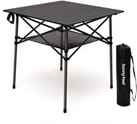 Table de camping pliable compacte et légère en aluminium, en promotion, avec sac de transport