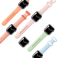 Bracelet de montre sport en silicone écologique Tengyue avec fermoir papillon pour Apple Watch Series, plusieurs couleurs disponibles
