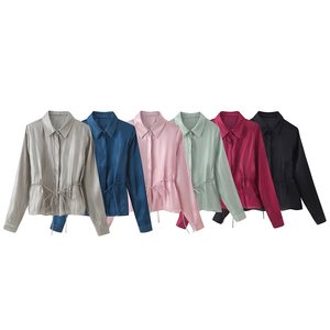 TAOP&ZA Stile Europeo e Americano 2026 Nuova Camicetta Casual da <span class=keywords><strong>Donna</strong></span> Primaverile con Colletto a Risvolto e Maniche Lunghe con Fiocco Decorativo 2461938 - Product Image 1