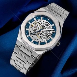 <span class=keywords><strong>Montre</strong></span>-bracelet en acier inoxydable avec logo personnalisé <span class=keywords><strong>Montre</strong></span> Homme Montres-bracelets mécaniques automatiques pour hommes - Product Image 5
