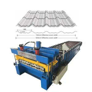 Nouveau design personnalisé machine de fabrication de tuiles émaillées Q en acier formant une machine de fabrication de tuiles pour toiture en métal machine pour matériaux de construction