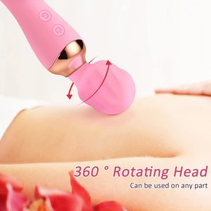 Prix usine puissant femme vibrateur baguette masseur 24 Modes Double tête baguette vibrateur clitoris stimulateur jouets sexuels jouets sexuels pour adultes - Product Image 5