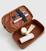 Sacs cosmétiques à double compartiment OEM, sac de toilette compact et portable, sacs de maquillage de luxe pour femmes, organiseur de cosmétiques quotidien pour l'extérieur