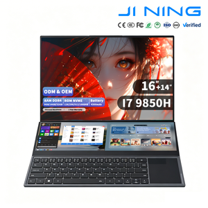 แล็ปท็อปใหม่เอี่ยม Ds16 ขนาด 16 นิ้ว 14 นิ้ว 32GB 1TB SSD Hexa Core พลาสติก OEM จอคู่ I7 9850h ระบบสัมผัส ภาษาอังกฤษ ความละเอียด 1920x1200 รุ่น Hfbook28 /ds16 - Product Image 1