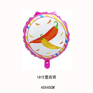 National Day <b>Decoration</b> Flag Aluminum Film Guitar Vivo Mexico Carnival Party Foil <b>Balloon</b> Wholesale - Product Image 6
