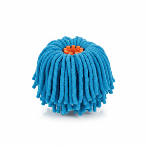 MOP IN MICROFIBRA A STRIPE PER LAVORAZIONI A UMIDO 160 Grs. BLU (scatola da 24 pezzi) ALTA QUALITÀ E LUNGA DURATA - Product Image 2
