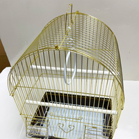 Cage d'Élevage Pliable Dorée pour Perroquets et Canaris, Pratique, d'Extérieur, en Gros