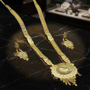 Venta al por mayor 14K 18K 24K Micro Gold Filled Forming Long Jewelry, Collares de moda, Micro Gold Plated Traditional Long Jewelry Set. - Product Image 2