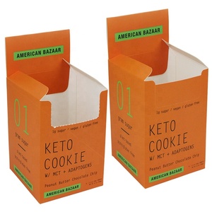 Eco friendly custom logo paper food wedding shelf retail counter display box for sweet candy cookies wholesale