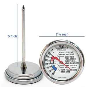 Termômetro de aço inoxidável para cozinha, para churrasco e aves, para forno e cozinha de carne - Product Image 2