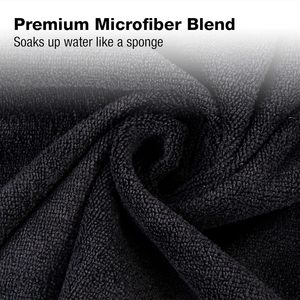 Vente en gros de serviettes de spa personnalisées brodées en microfibre pour cheveux noirs, salon de coiffure et de beauté résistant à l'eau de javel - Product Image 3