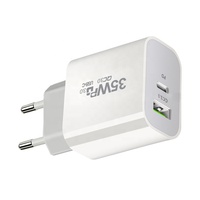 PD 35W double USB tête de charge rapide nitrure de gallium EU/US/UK/AU adaptateur d'alimentation Standard pour téléphones mobiles 20W puissance de sortie