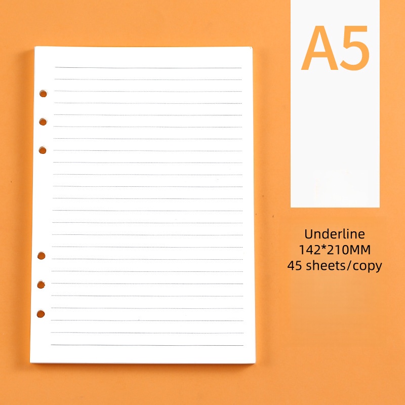 Línea horizontal A5 blanca