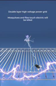 Lampe LED anti-mouche solaire, 15W DC6V, portable, étanche, pour la maison et le jardin - Product Image 3