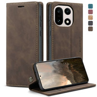 Étui de téléphone portable CaseMe en cuir PU de luxe, rabat magnétique antichoc pour OnePlus 15/13/12/11/8/8T/7/7T, avec fente pour cartes
