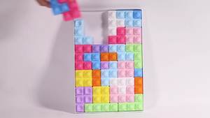 Vente en gros, blocs à bulles en stock, jouets éducatifs amusants pour <span class=keywords><strong>Tetris</strong></span>, puzzles d'assemblage en silicone, jouets à empiler - Product Image 6