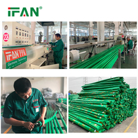 IFAN échantillon gratuit OEM plastique polypropylène Ppr tuyau 20-160mm haute température PPR tuyau PN12.5 PN20 PN25 PPR Tubes