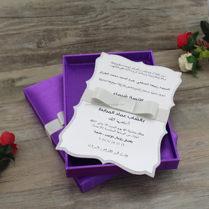 Purple Silk Boxed Hot Stamp Clear Acrylic Baptism <strong>Invitations</strong> for <strong>Christening</strong> Custom <strong>Invitation</strong> Cards RSVP Cards - Product Image 5
