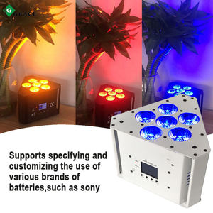 Igreslite 6*18W nhỏ gọn dẫn uplights với DMX512 kiểm soát pin-Powered giàn tam giác cho tiệc cưới tự chọn & bên mệnh ánh sáng - Product Image 5