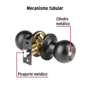 Master con blocco a sfera tubolare 24 unità, ingresso, nero, blister, di base - Product Image 2