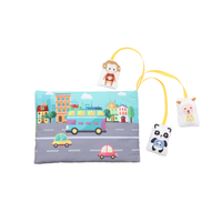 Livre en tissu 3D doux personnalisable pour bébés, éveil musical et sensoriel pour nouveau-nés de 0 à 12 mois, style silencieux