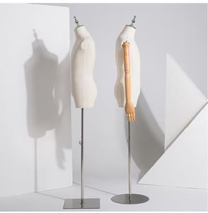 Maniquí <span class=keywords><strong>de</strong></span> <span class=keywords><strong>costura</strong></span> <span class=keywords><strong>de</strong></span> espuma para hombre <span class=keywords><strong>de</strong></span> medio cuerpo, soporte para la parte superior del cuerpo, ropa <span class=keywords><strong>de</strong></span> vestir, maniquí con busto <span class=keywords><strong>de</strong></span> tela <span class=keywords><strong>de</strong></span> mano <span class=keywords><strong>de</strong></span> madera para sastres - Product Image 6
