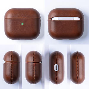 适用于苹果Airpods 4 Pro <span class=keywords><strong>3</strong></span> <span class=keywords><strong>2</strong></span>盒真皮奢华超薄封面 - Product Image 2