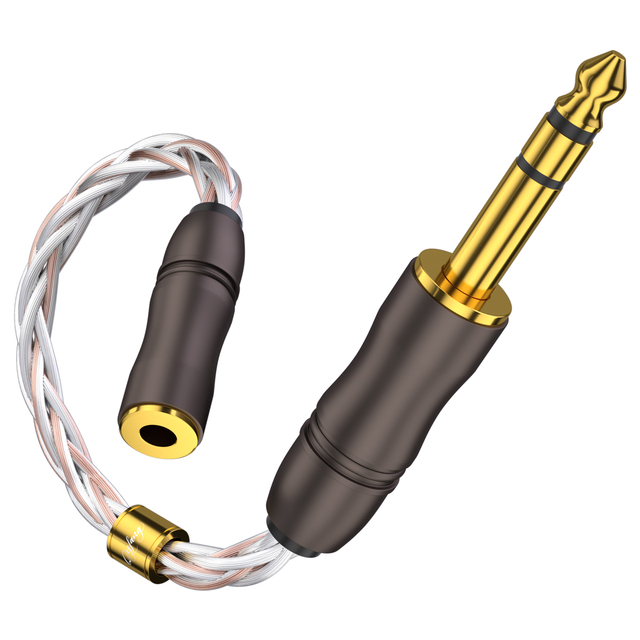 Gold Plated 6.35mm Stereo Male Plug to 4.4mm 3.5mm 2.5mm Female Jack Converter Decoding Adapter Cable