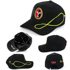 In Stock personalizzato 5 pannelli corddos Tumbados cappellino da Baseball con strass ricamato In Suede ricamato 3d ricamo G5 indit cappello da barba - Product Image 6