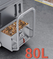 Pohir-1280 opération Simple épurateur de sol professionnel 48V alimenté par batterie balai de sol routier balayeuses d'aspiration de rue