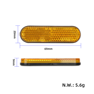 Pegatinas reflectantes originales Kukirin G3 para el scooter eléctrico Kukirin G3 Kamikaza, parches decorativos de advertencia nocturna delanteros y traseros - Product Image 2