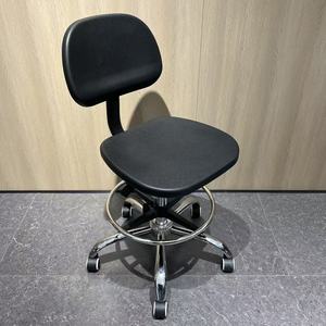 Chaise ergonomique en PU, chaises pivotantes noires pratiques pour dentiste, <span class=keywords><strong>technicien</strong></span>, assistant, caissier, bureau, enseignant, barbier, opérateur, infirmière - Product Image 3