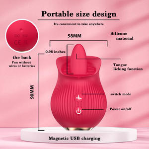 OEM Saugen lecken Damen Rose Toy Stimulator Saugen Lila Damen Rose Spielzeug für Frauen - Product Image 3