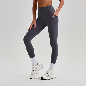 Legging <span class=keywords><strong>de</strong></span> sport taille haute pour femme en nylon et élasthanne à séchage rapide, avec poches, idéal pour le yoga et l'entraînement – Collection populaire 2026 - Product Image 6