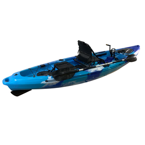 Kayak de Pesca TOLEE TOLEE de 12 pies con Asiento de Aluminio, Timón, Kayak Individual Tipo Sit-On-Top, Canoa de 4m de Largo con Casco de PE - Product Image 1
