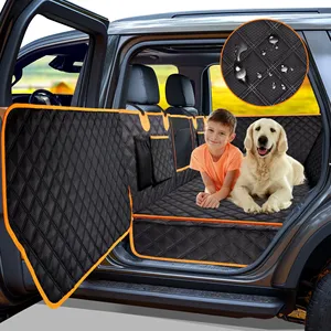 Housse de siège de voiture pour <span class=keywords><strong>chien</strong></span> en tissu imperméable et <span class=keywords><strong>protection</strong></span> de siège arrière avec <span class=keywords><strong>protection</strong></span> de porte - Product Image 1