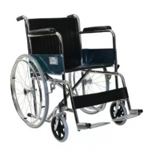 Lan Kang Manual Wheelchair Electroplated <b>Frame</b> Aluminum Pedals Lightweight Foldable Home Use - Product Image 1