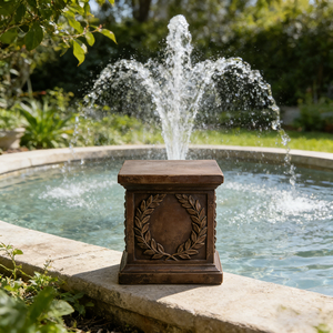 Colonne décorative en résine pour jardin, motif <span class=keywords><strong>laurier</strong></span>, style européen, fontaine de cour, faite à la main et peinte à la main, pour dropshipping - Product Image 1