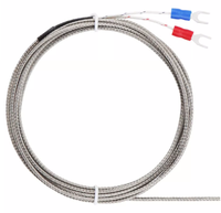Sensor de Temperatura Tipo K Tipo E, Termopar con Tornillo M6 M8, Cable de Sensor de Termostato