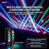 Promotion Projecteur LED Spider à 8 têtes mobiles 8x3W RGBW Beam DMX512 à activation sonore pour DJ, discothèque, bar, mariage, fête