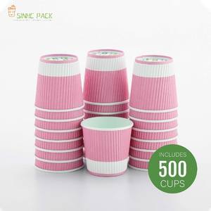 Agua personalizada más popular <span class=keywords><strong>con</strong></span> logotipo, vaso <span class=keywords><strong>de</strong></span> papel <span class=keywords><strong>de</strong></span> Cola, vasos <span class=keywords><strong>de</strong></span> papel para disfraces, vaso <span class=keywords><strong>de</strong></span> papel ondulado <span class=keywords><strong>de</strong></span> 8Oz - Product Image 1