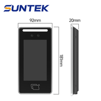 Sistema de Control de Acceso y Asistencia SUNTEK con Reconocimiento Facial, Pantalla Táctil Biométrica de 5 Pulgadas, Android 13, WiFi, NFC, Tarjeta/Código de Barras