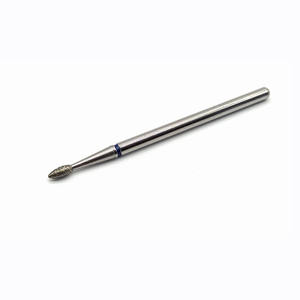 Foret à ongles en forme de goutte de diamant 3/32 pouces, outil de nettoyage des cuticules, outil de polissage des ongles, accessoires pour perceuse à ongles électrique rotative - Product Image 1